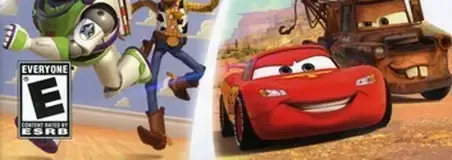 Kinect Rush: A Disney Pixar Adventure, the ESRB box on its front