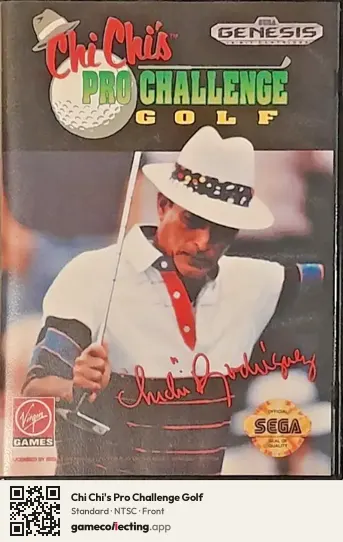 Chi Chi's Pro Challenge Golf Sega Mega Drive / Genesis, NTSC box front