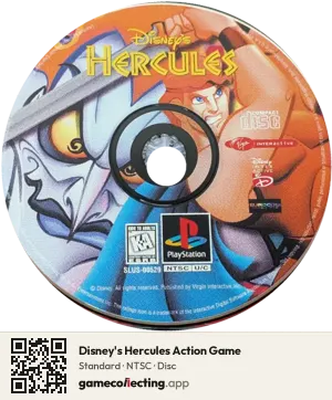 Disney's Hercules Action Game PlayStation, NTSC disc