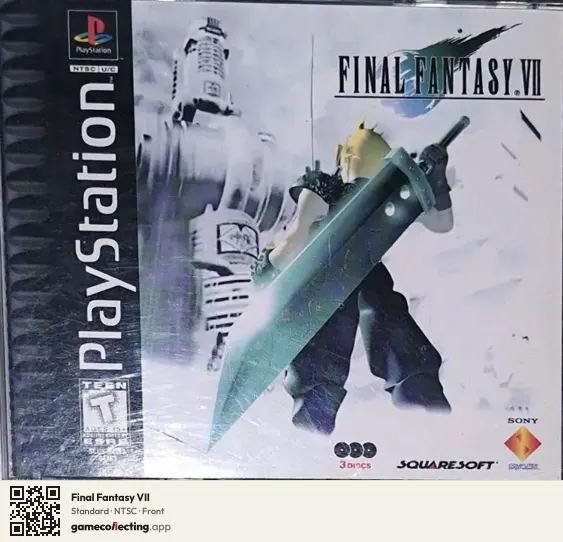Final Fantasy VII PlayStation, NTSC box front