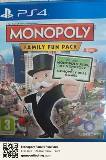Monopoly Family Fun Pack PlayStation 4, Germany box front