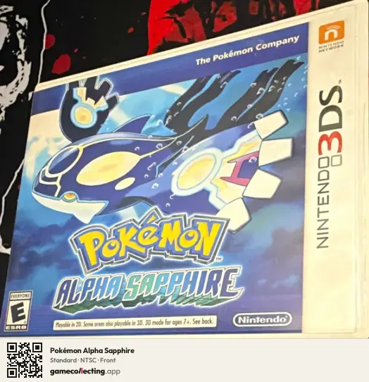 Pokémon Alpha Sapphire Nintendo 3DS, NTSC box front