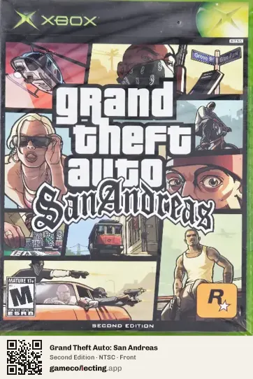 Grand Theft Auto: San Andreas Xbox, NTSC box front