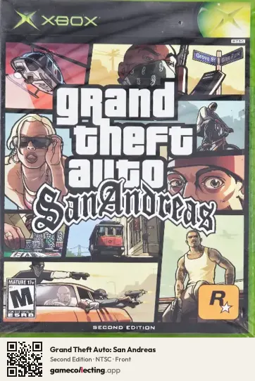 Grand Theft Auto: San Andreas Xbox, NTSC box front