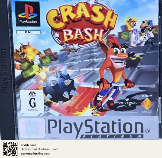 Crash Bash PlayStation, Australia box front