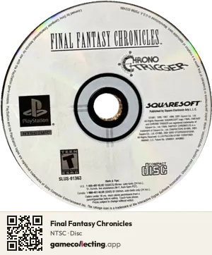 Final Fantasy Chronicles PlayStation, NTSC disc