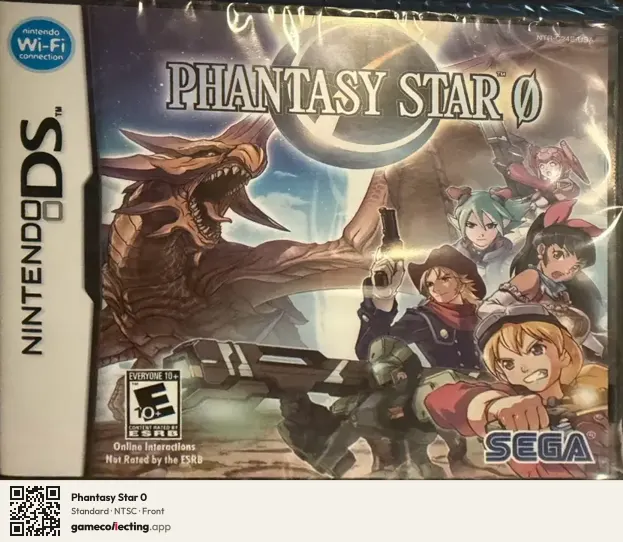 Phantasy Star 0 Nintendo DS, NTSC box front