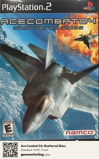Ace Combat 04: Shattered Skies PlayStation 2, NTSC box front