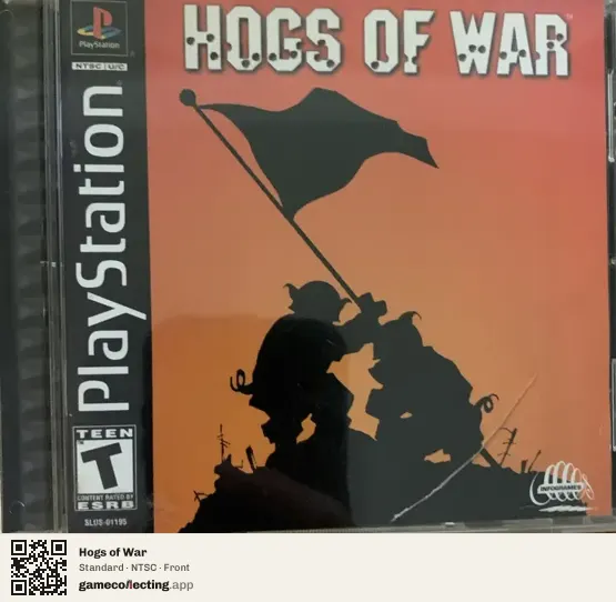 Hogs of War PlayStation, NTSC box front