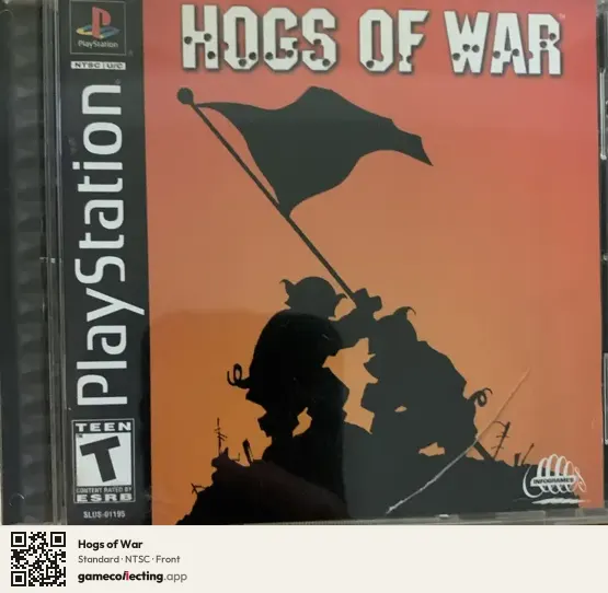 Hogs of War PlayStation, NTSC box front