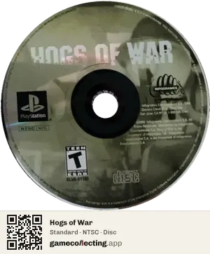 Hogs of War PlayStation, NTSC disc