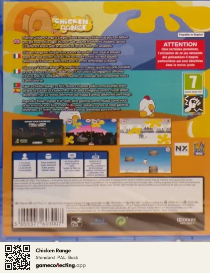 Chicken Range PlayStation 4, PAL box back
