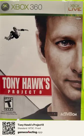 Tony Hawk's Project 8 Xbox 360, NTSC box front