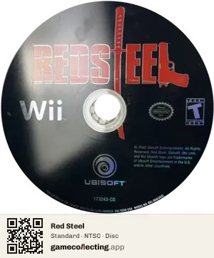 Red Steel Nintendo Wii, NTSC disc