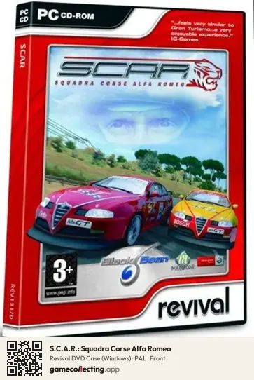 S.C.A.R.: Squadra Corse Alfa Romeo Computer, PAL box front