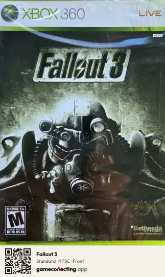 Fallout 3 Xbox 360, NTSC box front