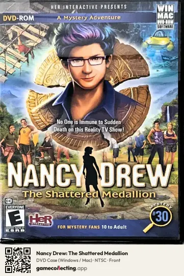 Nancy Drew: The Shattered Medallion Computer, NTSC box front