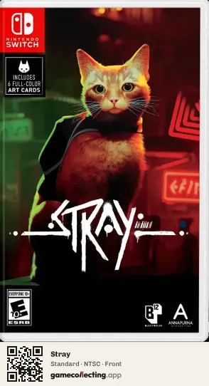 Stray Nintendo Switch, NTSC box front