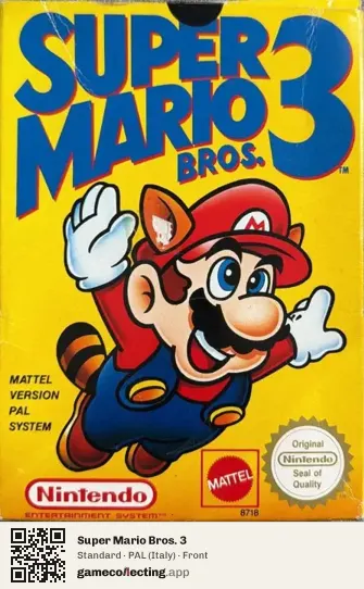 Super Mario Bros. 3 Nintendo Entertainment System, Italy box front