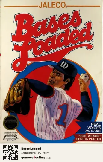 Bases Loaded Nintendo Entertainment System, NTSC box front