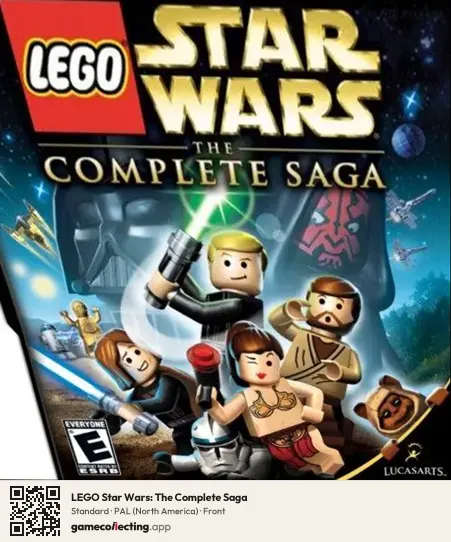 LEGO Star Wars: The Complete Saga Nintendo DS, North America box front