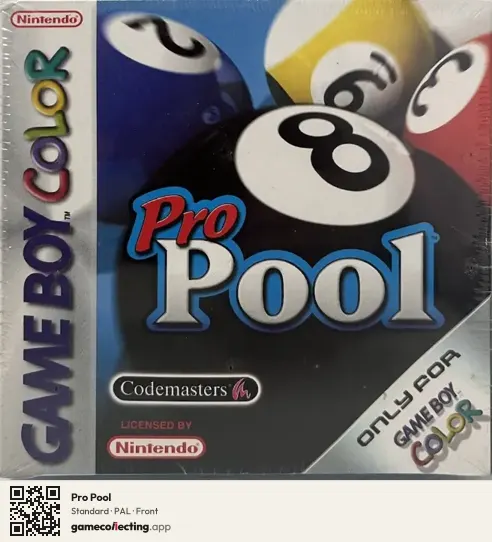 Pro Pool Game Boy Color, PAL box front