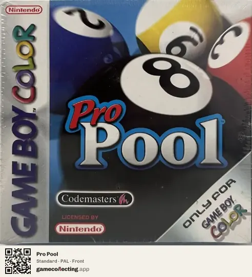Pro Pool Game Boy Color, PAL box front