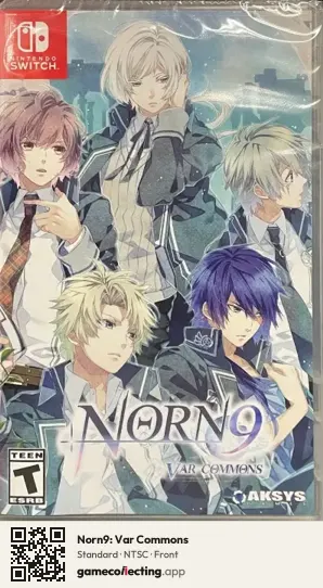 Norn9: Var Commons Nintendo Switch, NTSC box front