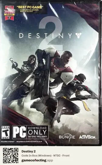 Destiny 2 Computer, NTSC box front