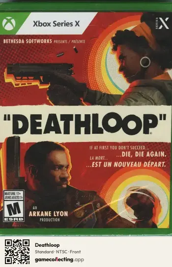 Deathloop Xbox Series X, NTSC box front