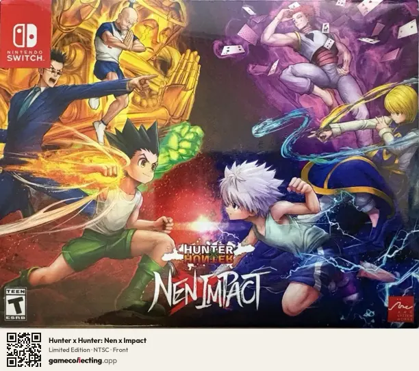 Hunter x Hunter: Nen x Impact Nintendo Switch, NTSC box front