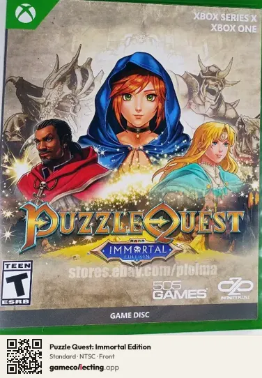Puzzle Quest: Immortal Edition Xbox Series X, NTSC box front