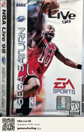 NBA Live 98 Sega Saturn, NTSC box front