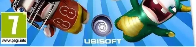 Rabbids Rumble, the PEGI square on its front