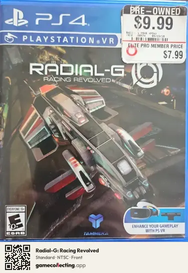 Radial-G: Racing Revolved PlayStation 4, NTSC box front