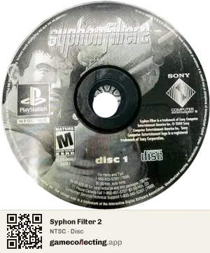 Syphon Filter 2 PlayStation, NTSC disc