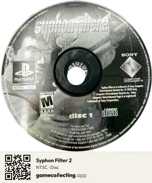 Syphon Filter 2 PlayStation, NTSC disc