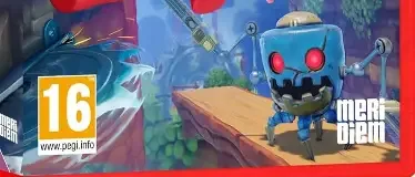 Super Meat Boy 3D, the PEGI square on its front