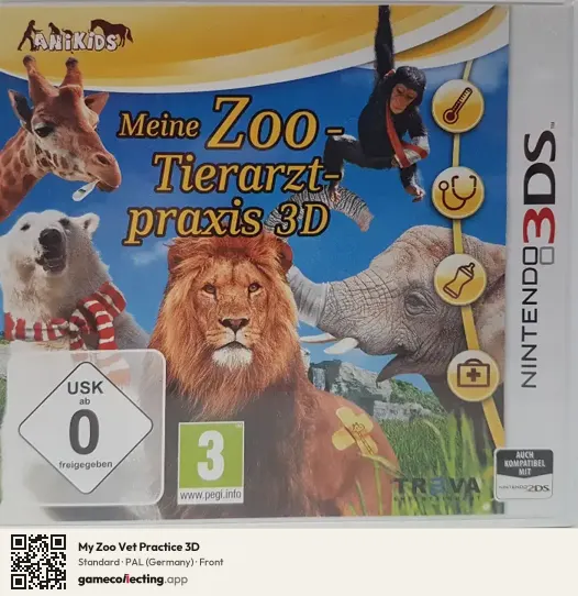 My Zoo Vet Practice 3D Nintendo 3DS, Germany box front