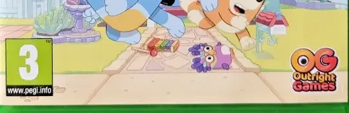 Bluey: The Videogame, the PEGI square on its front