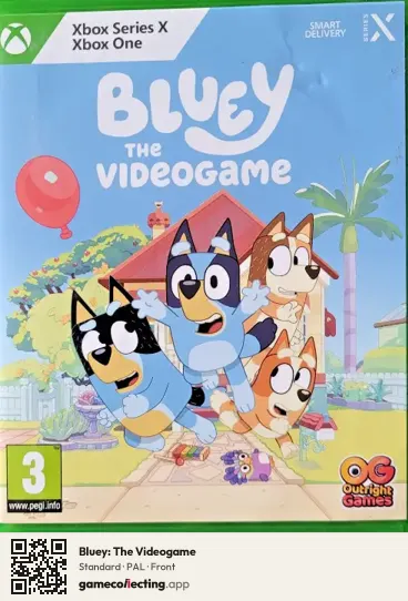 Bluey: The Videogame Xbox Series X, PAL box front