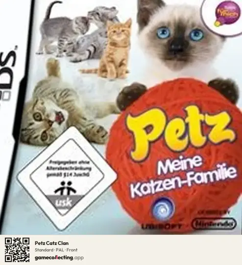 Petz Catz Clan Nintendo DS, PAL box front