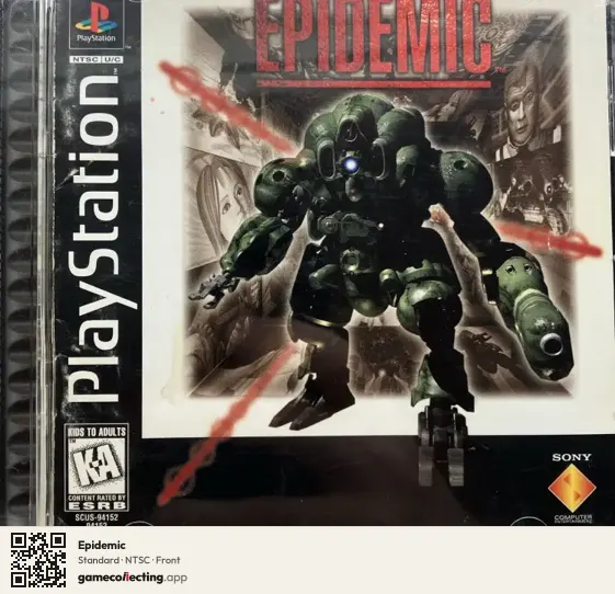 Epidemic PlayStation, NTSC box front