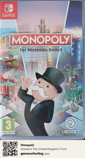 Monopoly Nintendo Switch, United Kingdom box front