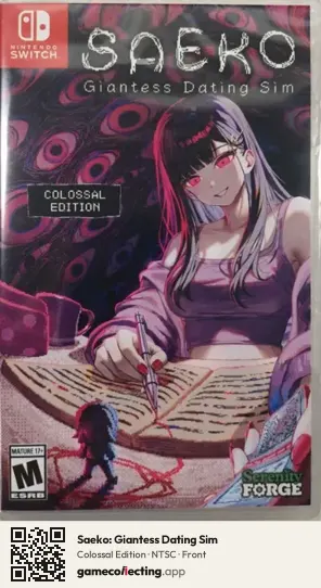 Saeko: Giantess Dating Sim Nintendo Switch, NTSC box front