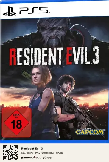 Resident Evil 3 PlayStation 5, Germany box front