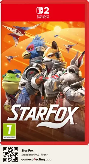 Star Fox Nintendo Switch 2, PAL box front