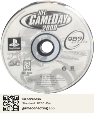 Supercross PlayStation, NTSC disc