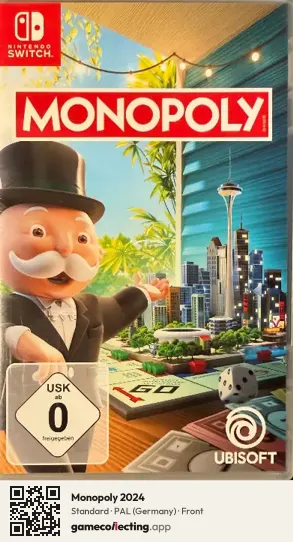 Monopoly 2024 Nintendo Switch, Germany box front