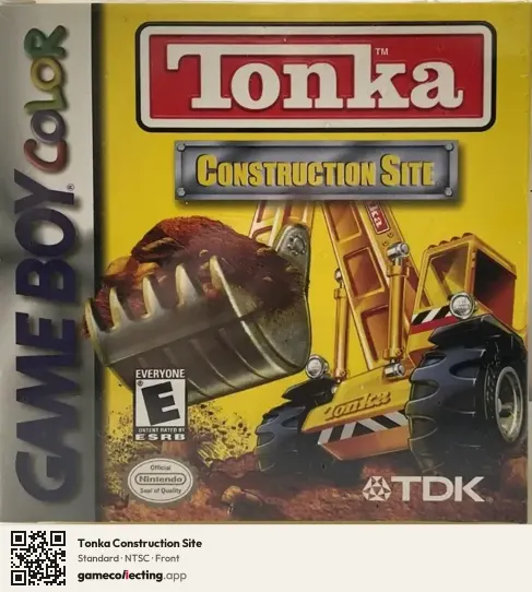 Tonka Construction Site Game Boy Color, NTSC box front